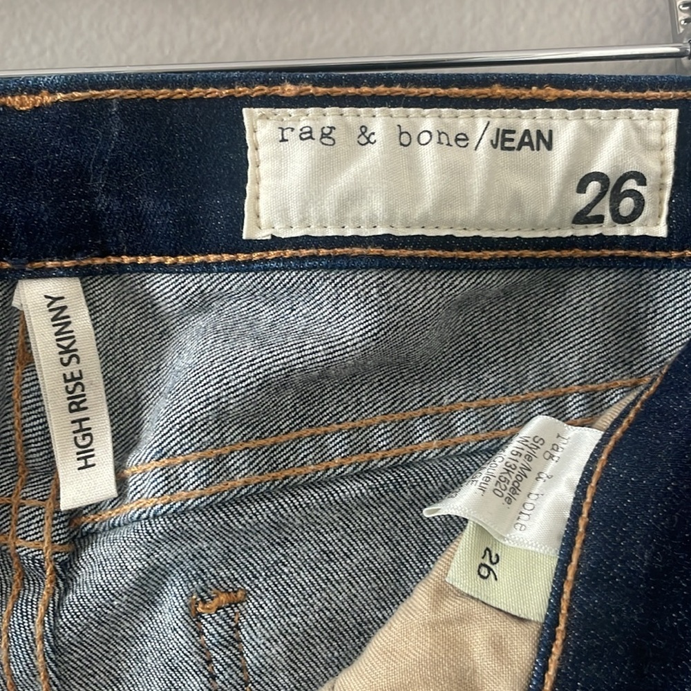 High Rise Skinny Rag & Bone Jeans - Picture 3 of 6
